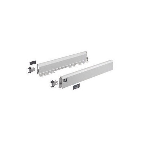 Set Glissière 94 mm / 270 mm. argenté gauche et droite