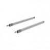 Jeu de garde-corps longitudinaux longueur nominale 550 mm acier gauche / droite HETTICH
