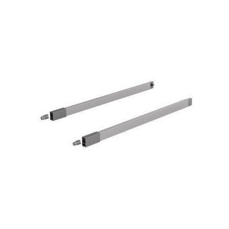 Jeu de garde-corps longitudinaux longueur nominale 650 mm acier gauche / droite HETTICH