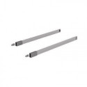 Jeu de garde-corps longitudinaux longueur nominale 650 mm acier gauche / droite HETTICH