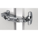 Charnière grand angle Sensys 8657i TH 52 demi présente, à visser, nickelée HETTICH