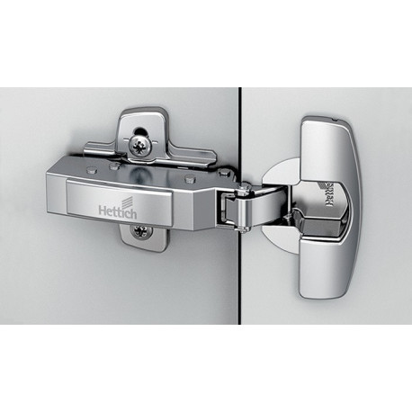 Charnière de porte épaisse Sensys 8631i disponible pour connexion HETTICH