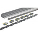 Profil de course 2300mm argenté HETTICH