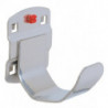 Support pour tube D60xl35 mm galvanisé adapté à panneaux perforés 2 pièces/sachet