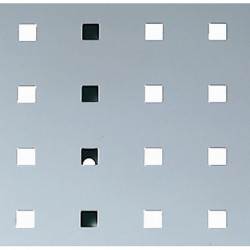 Panneau perforé l.457xL1486 mm gris clair RAL 7035 BOTT