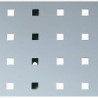Panneau perforé l.457xL1981 mm gris clair RAL 7035 BOTT