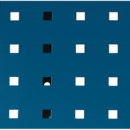 Panneau perforé l.457xL1486 mm bleu gentiane RAL 5010 BOTT