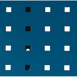 Panneau perforé l.457xL1981 mm bleu gentiane RAL 5010 BOTT