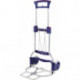 Diable de transport pliable tube d’acier aluminium H. 1130 mm L. pelle 410xl490