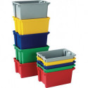 Bac gerbable-emboîtable PP vert L300xl200xH150 mm
