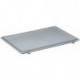Couvercle à charnières polypropylène L400xl300 mm gris pour caisses de transport