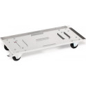 Chariot de transport acier galvanisé pour boîtes en aluminium de 29 l à 91 l capacité de charge totale 50 kg