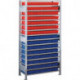 Étagère à emboîter H2000xl1000xP400 mm étagère d’extension 16 supports en acier