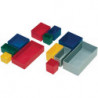 Boîte compartimentable 160 x 106 x 54 mm rouge PS pour tiroirs et mallettes de r (Par 25)