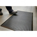 Revêtement de sol du poste de travail tapis fini L1200xl.900xép.14 mm noir SBR-c