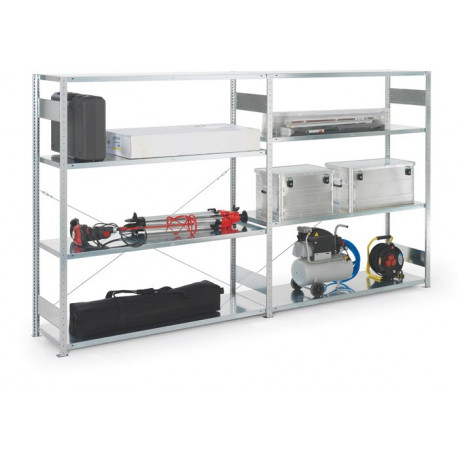 Rayonnage à grands compartim. à emboîter H2000xl1700xP400 mm étagère d’extension