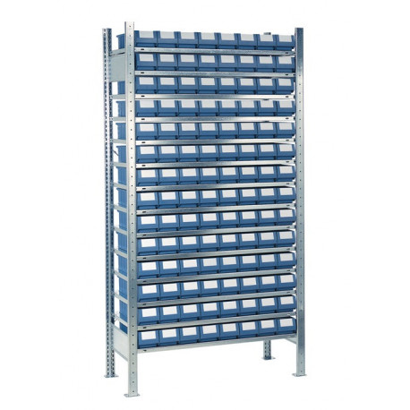 Étagère à emboîter H2000xl1000xP300 mm étagère de base 14 supports en acier 112 x 1