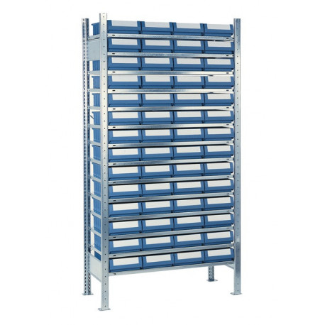 Étagère à emboîter H2000xl1000xP300 mm étagère d’extension 14 supports en acier