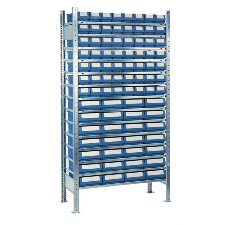 Étagère à emboîter H2000xl1000xP400 mm étagère d’extension 14 supports en acier