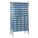 Étagère à emboîter H2000xl1000xP500 mm étagère de base 14 supports en acier 56 x