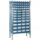 Étagère à emboîter H2000xl1000xP500 mm étagère de base 12 supports en acier 32 x