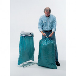 Sac en plastique 120 l LD-PE bleu 45 Âµm l.700xL1050 mm 250 pièces/carton