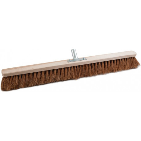 Balais coco longueur 800 mm avec sup. de manche métallique bois plat SOREX