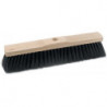 Balai pour grandes surfaces mélange de qualité longueur 400 mm avec trou d’emmanchement monture bois SOREX
