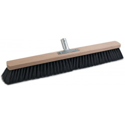 Balai pour grandes surfaces mélange de qualité longueur 500 mm avec sup. de manche métallique bois plat SOREX