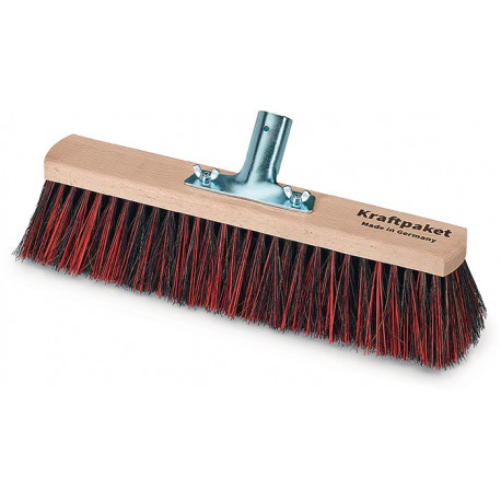 Balais mélonge Arenga/Elaston longueur 600 mm avec porte-manche métal bois plat