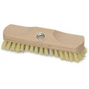 Balai brosse plastique-Fibre longueur 220 mm corps en bois avec filetage