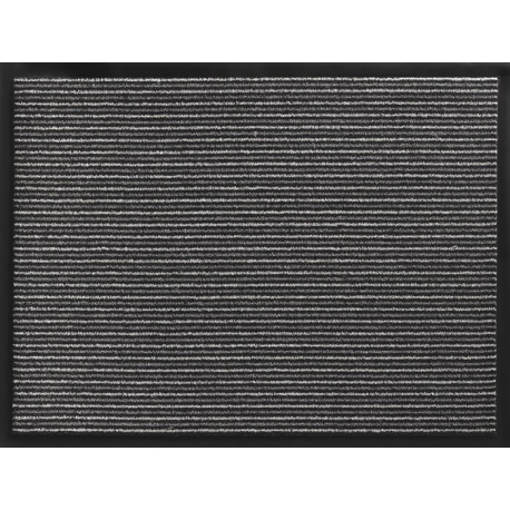 Paillasson rayé polypropylène anthracite L800xl1200xS5 mm