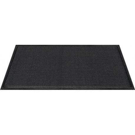 Paillasson Effet 3D polyester anthracite L400xl600xS10 mm