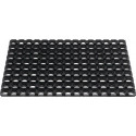 Paillasson bagues ouvertes noir caoutchouc L800xl1200xS22 mm
