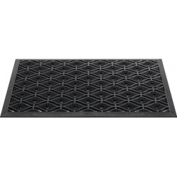 Paillasson noir caoutchouc L450xl750xS15 mm