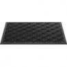 Paillasson noir caoutchouc L450xl750xS15 mm