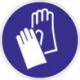 Pictogramme d'obligation ASR A1.3/DIN EN ISO 7010 Gants de protection obligatoires film
