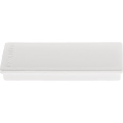 Aimant à angle droit l.55xP22xép.8 mm blanc MAGNETOPLAN (Par 10)