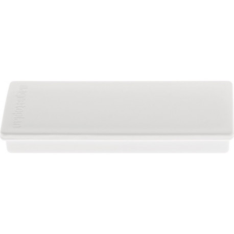 Aimant à angle droit l.55xP22xép.8 mm blanc MAGNETOPLAN (Par 10)