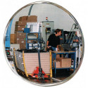 Miroir de contrôle/sécurité D.800 mm paroi arrière noire avec fixation 15 m SPL