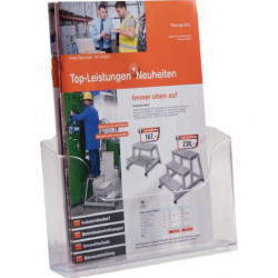 Porte-prospectus Format A4 acrylique transparent