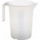 Pichet doseur 3000 ml polypropylène transparent D175xH238 mm poignée ouverte HÜN