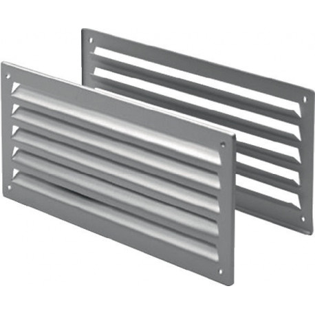 Grille aération 9070 L L.333mm B.157mm Alu. Coins droits