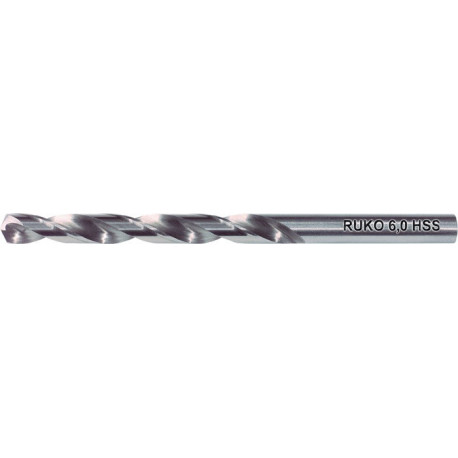 Foret hélicoïdal DIN 338 Typ N D.16mm HSS Queue droite RUKO (Par 10)