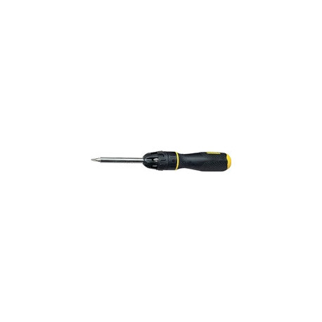 Tournevis Porte-Embouts À Cliquet Dynagrip + 10 embouts - Anti-Corrosion - Cliquet 3 Positions 0-66-358