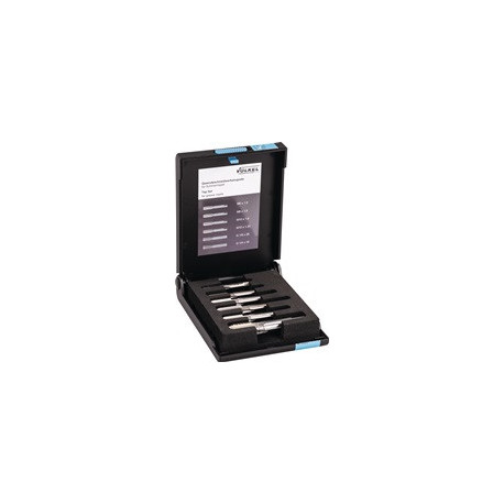 Jeu de filières et tarauds M6-M10/G1/4-G1/8 Pouces HSS-G 6 unités .VÖLKEL