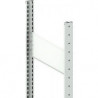 Châssis de support H2000xP400mm argent, META galvanisé
