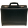 Trousse à outils l.390xP.185xH.310mm en cuir bovin noir rabattable deux côtés 22l Vol. PROMAT