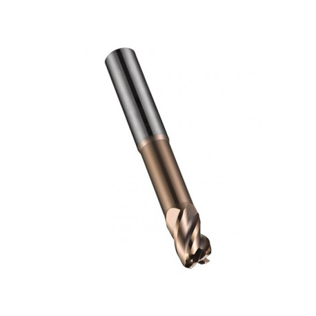 Fraise S524 Werksnorm R.0.3mm Gesamt-L.75mm HM TiSiN 40 degrés Z.4 DORMER