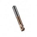 Fraise S524 Werksnorm R.0.3mm Gesamt-L.75mm HM TiSiN 40 degrés Z.4 DORMER